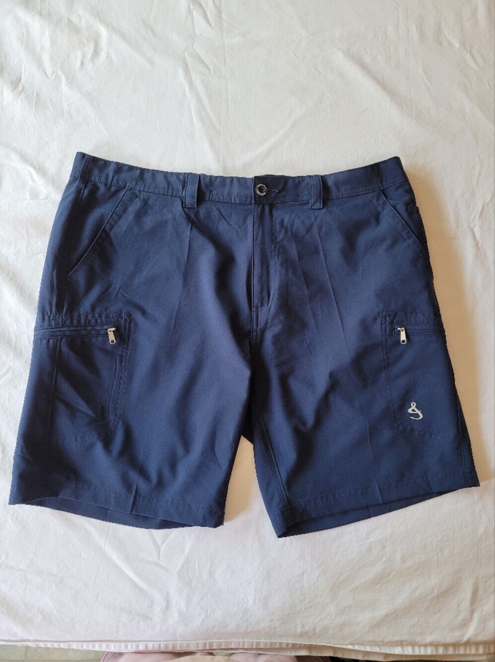 Hook Tackle Men's Navy Performance Cargo Shorts Size 40